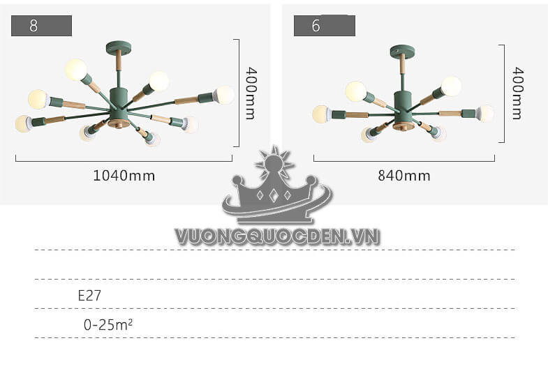 Đèn chùm hiện đại XTE127-9